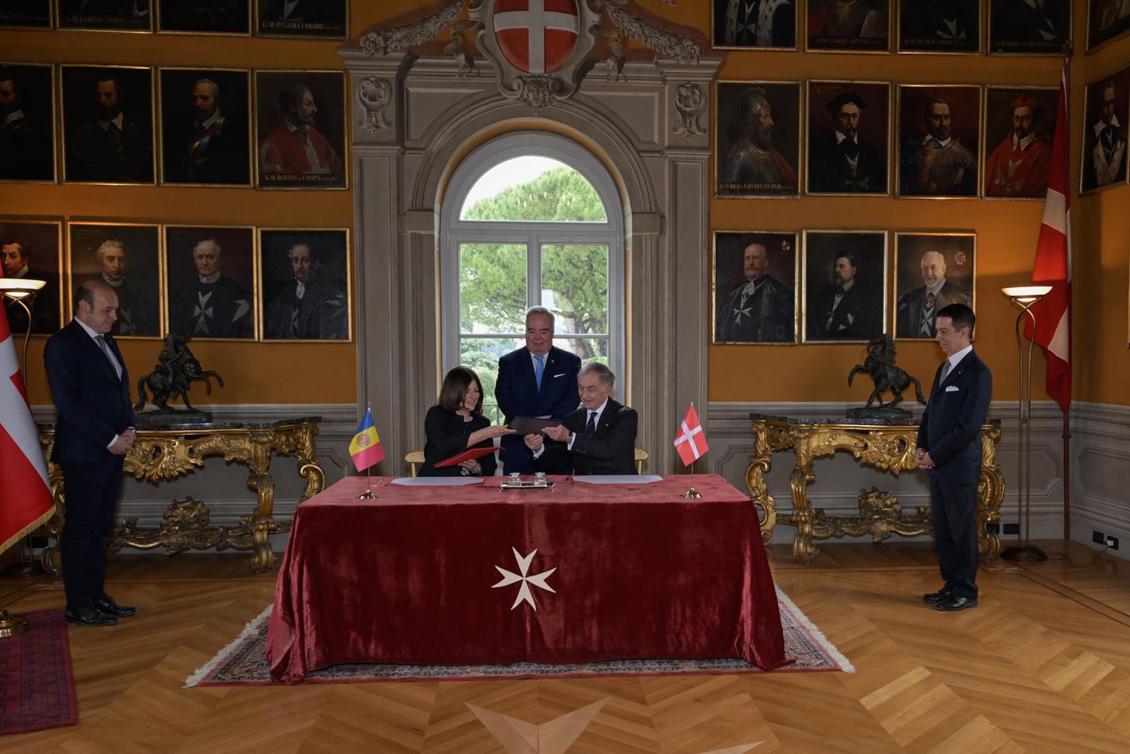 Opening of diplomatic relations between Sovereign Military Order of Malta and Principality of Andorra