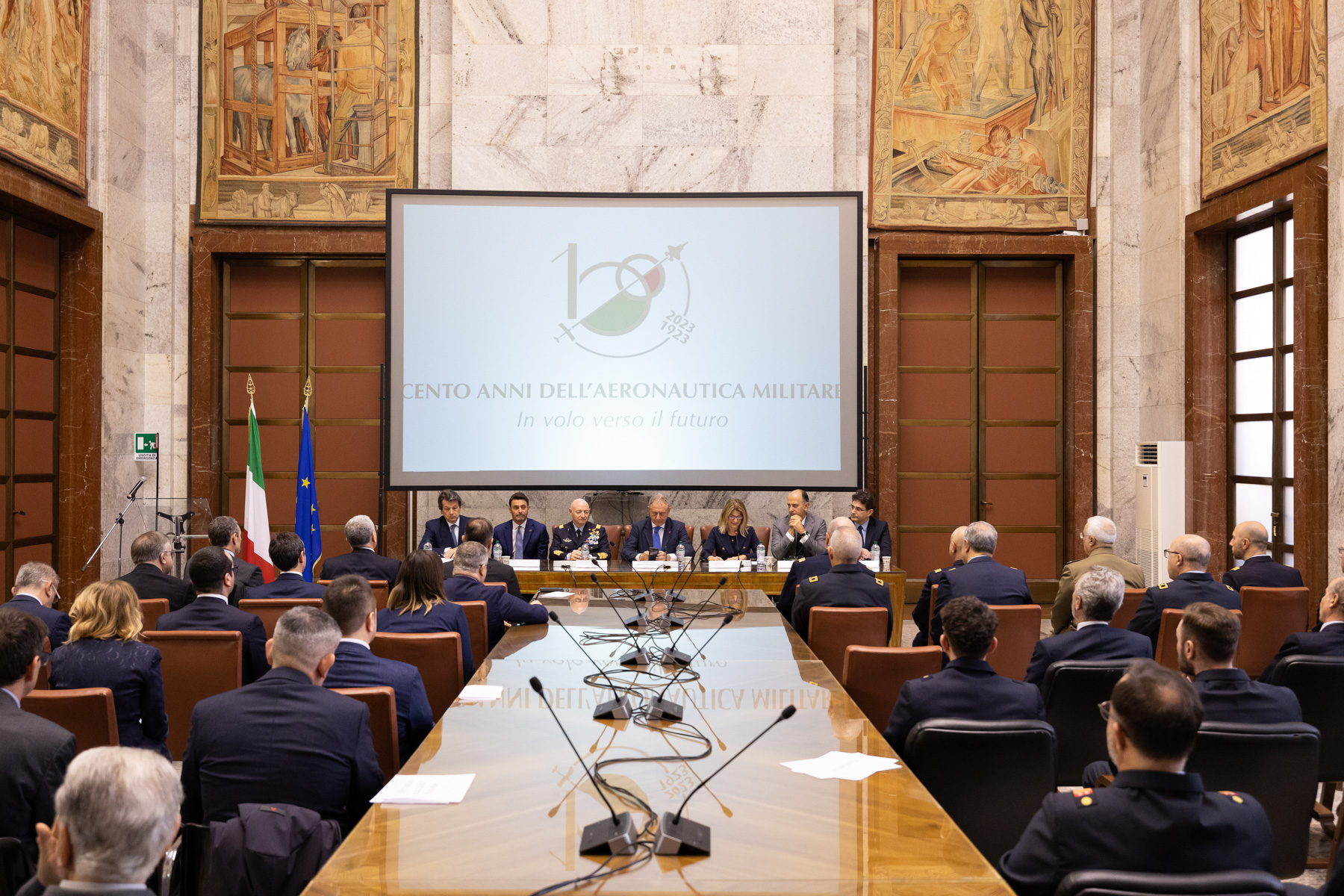 Cerimonia di emissione filatelica congiunta con l’Aeronautica Militare Italiana