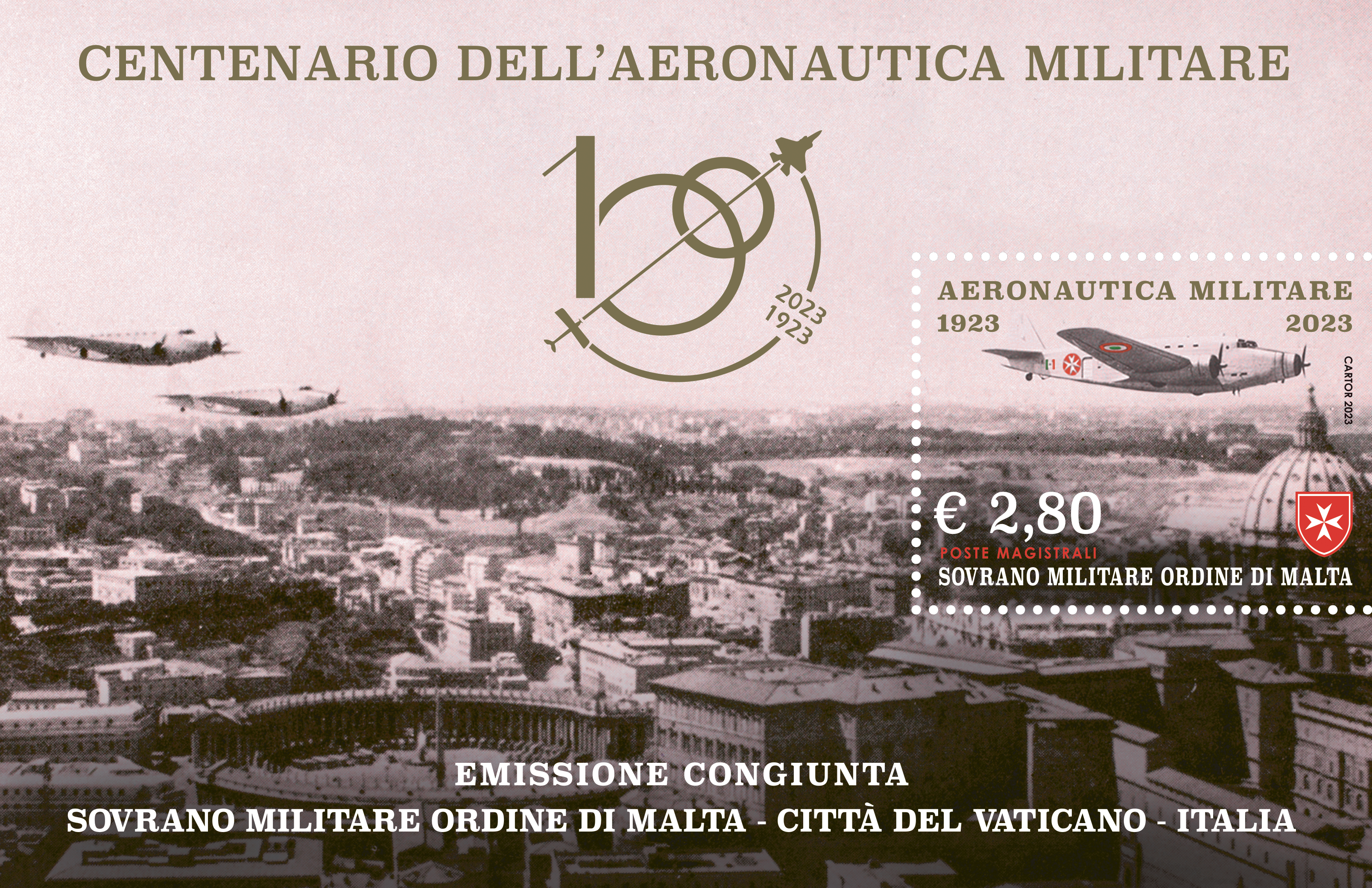 Cerimonia di emissione filatelica congiunta con l’Aeronautica Militare Italiana